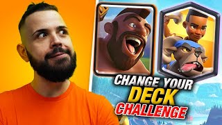 Domatore e Domatrice Change your Deck Challenge  CLASH ROYALE [upl. by Sair373]