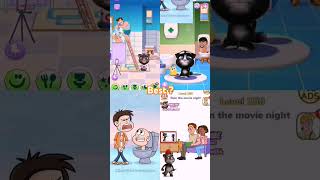 Skibidi toilet wont let Tom go to the toilet🤣🤣 funnyshort memes viralshort MyTalkingTom games [upl. by Nishi]