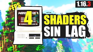 SHADERS Para MINECRAFT 1163 x 116 😎 SIN LAG Bajos Recursos [upl. by Llemij]