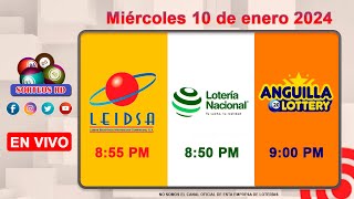 Lotería Nacional LEIDSA y Anguilla Lottery en Vivo 📺│Miércoles 10 de enero 2024  855 PM [upl. by Archaimbaud149]