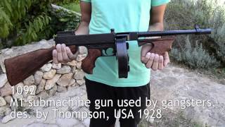 Denix M1 submachine gun des by Thompson USA 1928 [upl. by Starbuck]