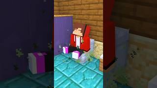 HELP JJ Sister 🎀 amp Mikey VS Evil JJ in Toilet  Minecraft Animation shorts [upl. by Nilesoj842]