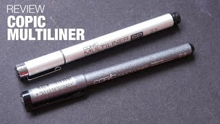 Review Copic Multiliner amp SP Pens [upl. by Wallford679]