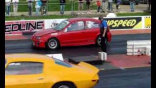 MG ZR  1023  138mph 14 mile at Santa Pod [upl. by Eenar878]