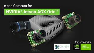 Cameras for NVIDIA Jetson AGX Orin Development Kit  econ Systems [upl. by Beaston]