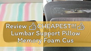 Review 👍CHEAPEST👍 Lumbar Support Pillow Memory Foam Cushion Adjustable Ergonomic Back Pain Sup [upl. by Ayatal]