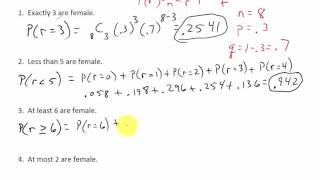 Binomial Distribution Probability [upl. by Fidele]