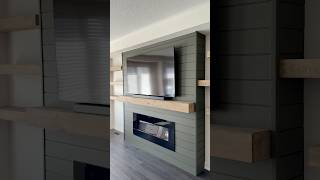 Fireplace shiplap fireplace renovation Oakville Burlington Toronto shiplap fireplacemakeover [upl. by Shere511]