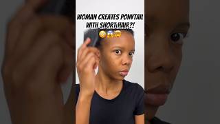 AMAZING Hair Transformation🤯😨😱  Ponytail w Short Afro😮 [upl. by Bullis]