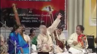 Raga Bhairavi  Sumiran Kar Le live  Pandit Jasraj and Dr and Mrs L Subramaniam [upl. by Ymerej]