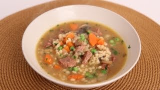 Beef amp Barley Soup Recipe  Laura Vitale  Laura in the Kitchen Episode 523 [upl. by Hofstetter]