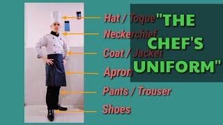 CHEFS UNIFORM  Parts Of Chefs Uniform And Its Purpose [upl. by Ahseuqal]