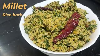 Millet Rice bath Little millet Rice bathMethi Ricementhe rice bath milletsrecipes lunchbox [upl. by Magdalene912]