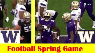 Team Purple vs Team White 2024 Washington Football Spring Game Highlights [upl. by Silberman]