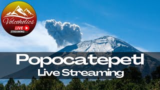 🌋 Popocatepetl Volcano Mexicos Most Active Volcano  Watch It Live [upl. by Pouncey757]