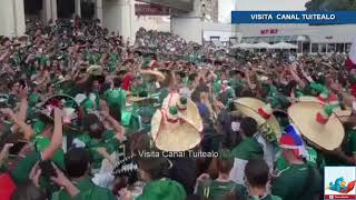 Miles de mexicanos toman las calles de Moscú Rusia previo al Mexico vs Alemania Video [upl. by Yntirb]