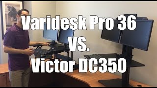 Standing Desk Review Varidesk Pro Vs Victor DC350 Standing Desk [upl. by Singh]