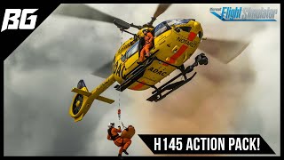 Airbus H145 Action Pack Expansion PREVIEW  MSFS [upl. by Aehcsrop]