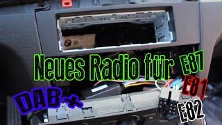 BMW 1er E81 E82 E87 Radio ausbauen  umbauen  wechseln inkl DAB [upl. by Khanna410]