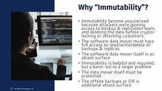 Ransomware Recovery Why Immutable Backups Arent Enough Webinar [upl. by Aihsaei145]