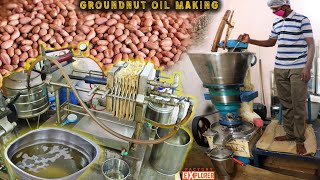 HOW Groundnut Oil is made  Cold Pressed Oil  Factory Explorer [upl. by Odlanra638]