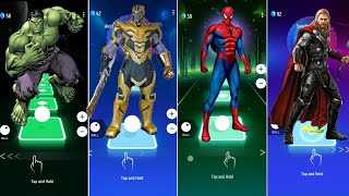 Telis Hop EDM amp Phonk Rush  Hulk vs Thanos vs Spider Man vs thor [upl. by Ennovi]