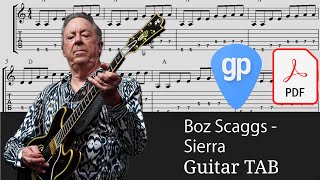 Boz Scaggs  Sierra Guitar Tabs TABS [upl. by Odilo594]