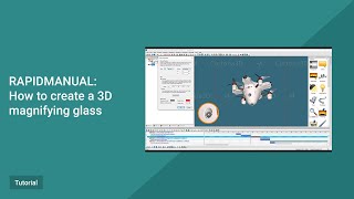 RapidManual Tutorial How to create a 3D magnifying glass [upl. by Loralyn]