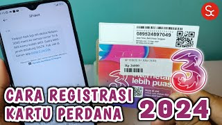 Cara Registrasi Kartu Perdana Tri Indosat 2024 [upl. by Adnilav]