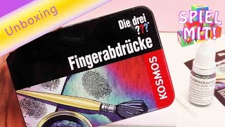 Die drei Fragezeichen  Fingerabdrücke Set für Detektivspiele Unboxing [upl. by Eldnar422]