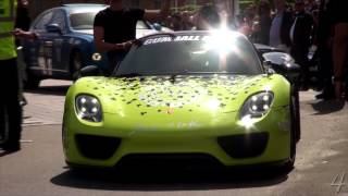 THREE Porsche 918 Spyders on Gumball 3000 [upl. by Spillihp]