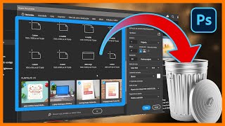 🤔 ¿Cómo borrar las plantilla de stock y los últimos tamaños de documento en PHOTOSHOP 💡 [upl. by Selmner]