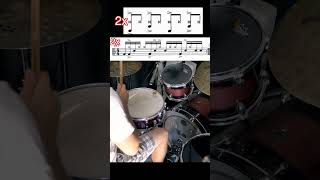 Drum Exercise  Future Sounds  Permutation Study 10  Example 8 drumexercise drumming learndrums [upl. by Hairu]