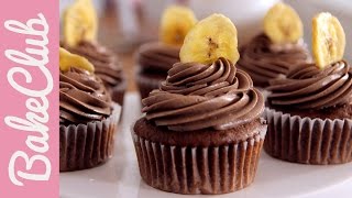 NutellaBananenCupcakes  BakeClub [upl. by Hebner]