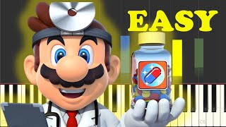 Dr Mario Theme Song On Piano EASY [upl. by Brigit]