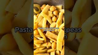 Homemade pasta with chickpeas and saffron chickpeas saffron pasta slowcooking [upl. by Naujtna]