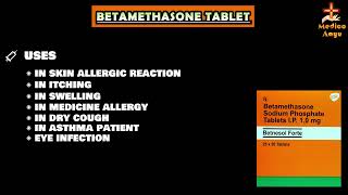 Betamethasone Tablet  Betnesole Tablet UsesSide Effects Dose amp Precuations In Hindi [upl. by Kostman]