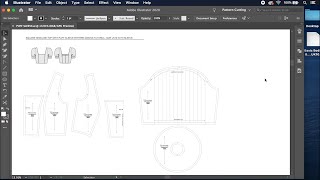 Square Neck Puff Sleeve Top  Pattern Making in Adobe Illustrator [upl. by Asina]