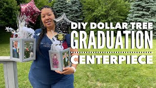 EASY DIY GRADUATION CENTERPIECE  Dollar Tree Materials 👨🏾‍🎓  Congrats MaineFlame HQ [upl. by Goldston]