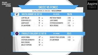 South Kirkby CC 1st XI v Frickley Colliery CC 1st XI [upl. by Irroc]