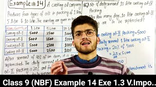 Class 9 Math Chapter 1 Example 14 Exercise 13 Example 14 Impo New NBF  13 example 14 math 9 [upl. by Enylodnewg]