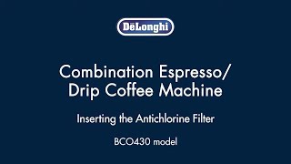 How to Insert Filters in your De’Longhi BCO430 Coffee amp Espresso Maker [upl. by Jarin598]