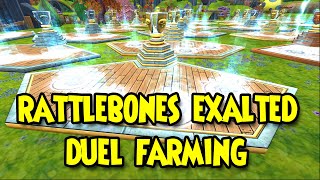 Wizard101 RATTLEBONES EXALTED DUEL FARMING [upl. by Rabah]