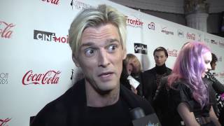 CONtv Insider CINEFashion Film Awards  Aaron Carter Interview [upl. by Suoiradal]