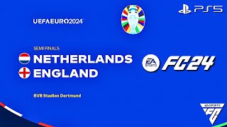 FC 24  Netherlands vs England  EURO 2024 Semi Finals Match  PS5™ 4K60 [upl. by Oinesra]