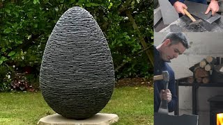 SCULPTING a SLATE CONE from START to FINISH  Timelapse  James Parker Sculpture [upl. by Alyal]