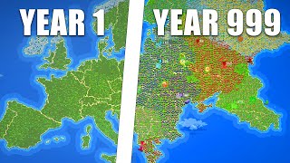 I Made Humans Colonize Europe For 1000 Years  Worldbox [upl. by Ytsur]