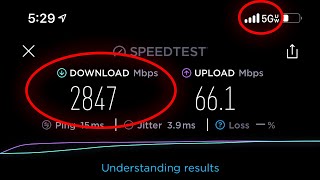 iPhone 12 Pro Max 5G UWB Speed Test in Dallas TX  INSANE Speed [upl. by Stoecker]