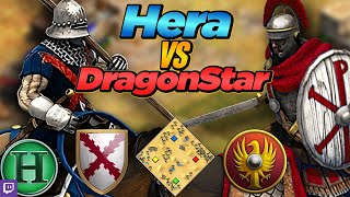 Burgundians vs Romans  1v1 Arabia  vs DragonStar  AoE2 [upl. by Jadda960]