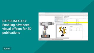 RapidCatalog Tutorial Enabling advanced visual effects for 3D publications [upl. by Dalis]